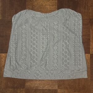 Sage Green Eyelet Tube Top